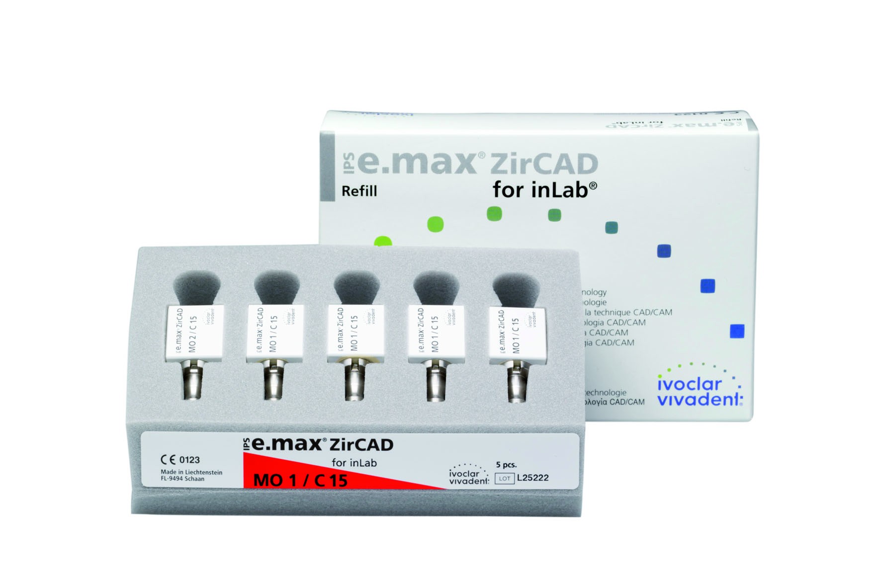 602439	IPS e.max ZirCAD inLab MO 0 C15 L/5