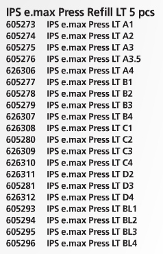 IPS e.max Press LT BL2 L/3 .